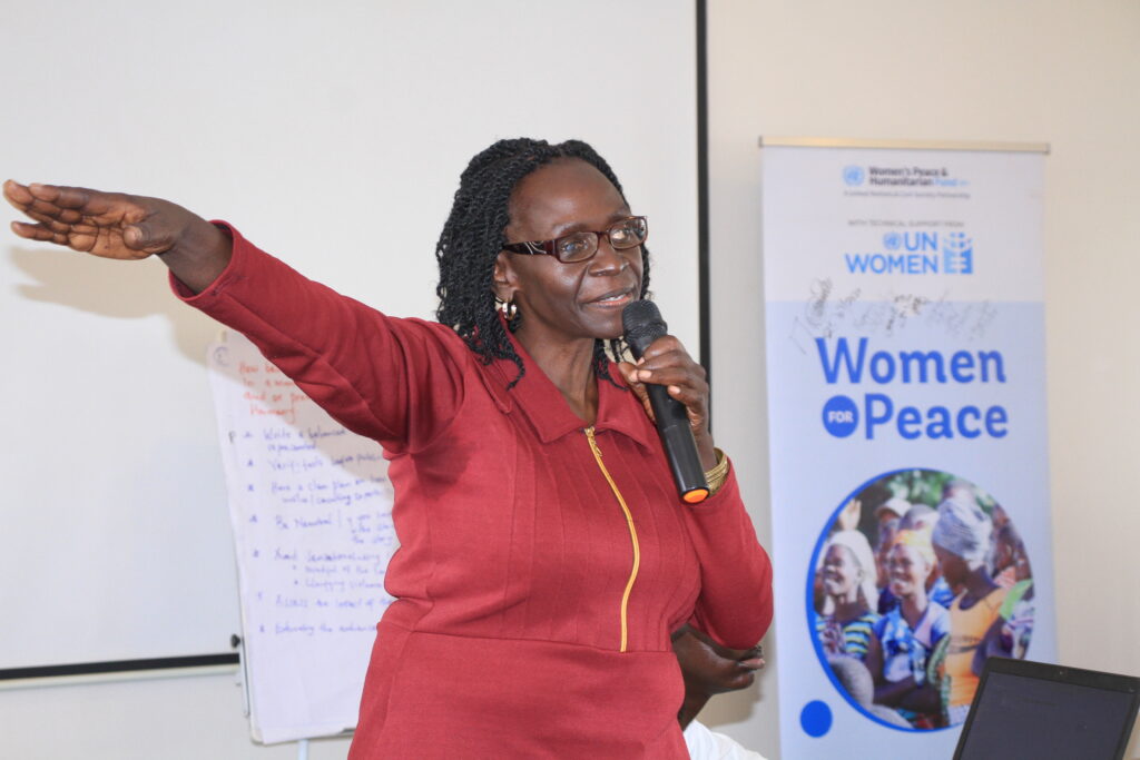 Gloria Laker Aciro, seniour peace journalist and director of the Peace Journalism Foundation of East Africa.